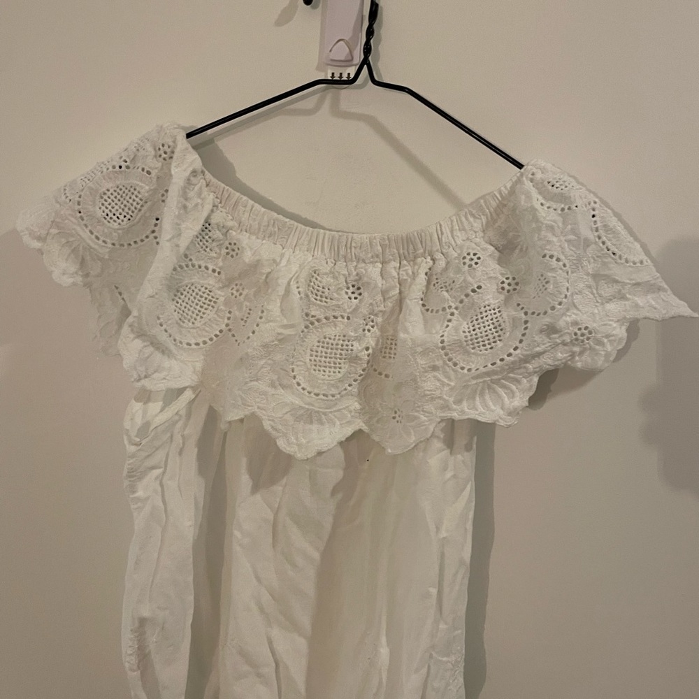 Bohemian White Off Shoulder Top